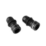 Maxbell Maxbell 2Pieces Aluminilum Pressure Presta Valve Cap Schrader Tire Dust Cover Black