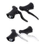 Maxbell 1 Pair Brake Lever Road Racing Drop Down Handlebar Bike Bicycle Black Silver - Aladdin Shoppers