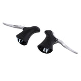 Maxbell 1 Pair Brake Lever Road Racing Drop Down Handlebar Bike Bicycle Black Silver - Aladdin Shoppers