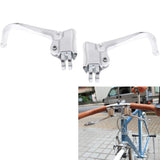 Maxbell Maxbell 1 Pair Aluminum Alloy Bike Handlebar Brake Levers Hand Brake Levers Silver