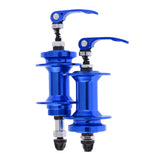 Maxbell Maxbell 1 Pair Bike Front & Rear Hub Disc Brake Hub Set 36Hole w/ Quick Release Blue