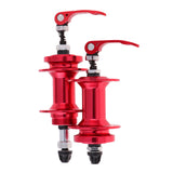 Maxbell Maxbell 1 Pair Bike Front & Rear Hub Disc Brake Hub Set 36Hole w/ Quick Release Red