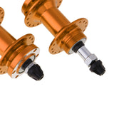 Maxbell Maxbell 1 Pair Bike Front & Rear Hub Disc Brake Hub Set 36Hole w/ Quick Release Gold