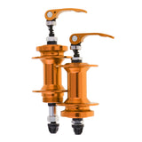 Maxbell Maxbell 1 Pair Bike Front & Rear Hub Disc Brake Hub Set 36Hole w/ Quick Release Gold