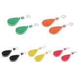 Maxbell Maxbell 2 Pieces Water-drop Shape Floating Key Ring Marine Boat Sailing Float Orange