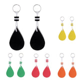 Maxbell Maxbell 2 Pieces Water-drop Shape Floating Key Ring Marine Boat Sailing Float Orange