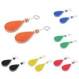 Maxbell Maxbell 2 Pieces Water-drop Shape Floating Key Ring Marine Boat Sailing Float Orange