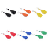 Maxbell Maxbell 2 Pieces Water-drop Shape Floating Key Ring Marine Boat Sailing Float Orange