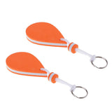 Maxbell Maxbell 2 Pieces Water-drop Shape Floating Key Ring Marine Boat Sailing Float Orange