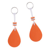 Maxbell Maxbell 2 Pieces Water-drop Shape Floating Key Ring Marine Boat Sailing Float Orange