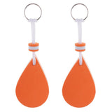 Maxbell Maxbell 2 Pieces Water-drop Shape Floating Key Ring Marine Boat Sailing Float Orange
