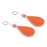 Maxbell Maxbell 2 Pieces Water-drop Shape Floating Key Ring Marine Boat Sailing Float Orange