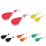 Maxbell Maxbell 2 Pieces Water-drop Shape Floating Key Ring Marine Boat Sailing Float Orange