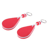 Maxbell 2 Pieces Water-drop Shape Floating Key Ring Marine Boat Sailing Float Red - Aladdin Shoppers