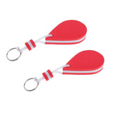 Maxbell 2 Pieces Water-drop Shape Floating Key Ring Marine Boat Sailing Float Red - Aladdin Shoppers