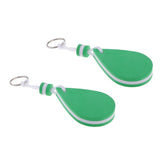 Maxbell 2 Pieces Water-drop Shape Floating Key Ring Marine Boat Sailing Float Green - Aladdin Shoppers