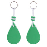 Maxbell 2 Pieces Water-drop Shape Floating Key Ring Marine Boat Sailing Float Green - Aladdin Shoppers