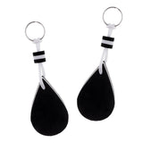 Maxbell Maxbell 2 Pieces Water-drop Shape Floating Key Ring Marine Boat Sailing Float Black