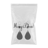 Maxbell Maxbell 2 Pieces Water-drop Shape Floating Key Ring Marine Boat Sailing Float Black