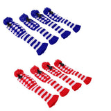 Maxbell Maxbell 4Pcs Pom Pom Knit Headcover Long Neck Driver Fairway Woods Head Cover Red