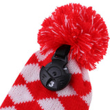 Maxbell Maxbell 4Pcs Pom Pom Knit Headcover Long Neck Driver Fairway Woods Head Cover Red