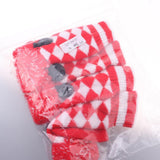 Maxbell Maxbell 4Pcs Pom Pom Knit Headcover Long Neck Driver Fairway Woods Head Cover Red
