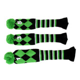 Maxbell Maxbell Set of 3 Golf Pom Pom Headcover Driver Fairway Woods Head Covers Green