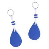 Maxbell 2 Pieces Water-drop Shape Floating Key Ring Marine Boat Sailing Float Blue - Aladdin Shoppers