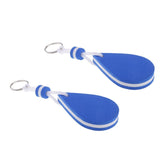 Maxbell 2 Pieces Water-drop Shape Floating Key Ring Marine Boat Sailing Float Blue - Aladdin Shoppers