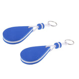 Maxbell 2 Pieces Water-drop Shape Floating Key Ring Marine Boat Sailing Float Blue - Aladdin Shoppers