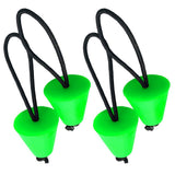 Maxbell 8 Pieces Green Rubber Universal Kayak Scupper Plugs Drain Holes Stopper Bung