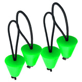 Maxbell 8 Pieces Green Rubber Universal Kayak Scupper Plugs Drain Holes Stopper Bung