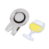 Maxbell 2 Golf Cap Clip Putt Ball Marker for Golf Hat Visor Golfer Gift Winecup Frog