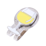 Maxbell 2 Golf Cap Clip Putt Ball Marker for Golf Hat Visor Golfer Gift Winecup Frog