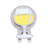 Maxbell 2 Golf Cap Clip Putt Ball Marker for Golf Hat Visor Golfer Gift Winecup Frog