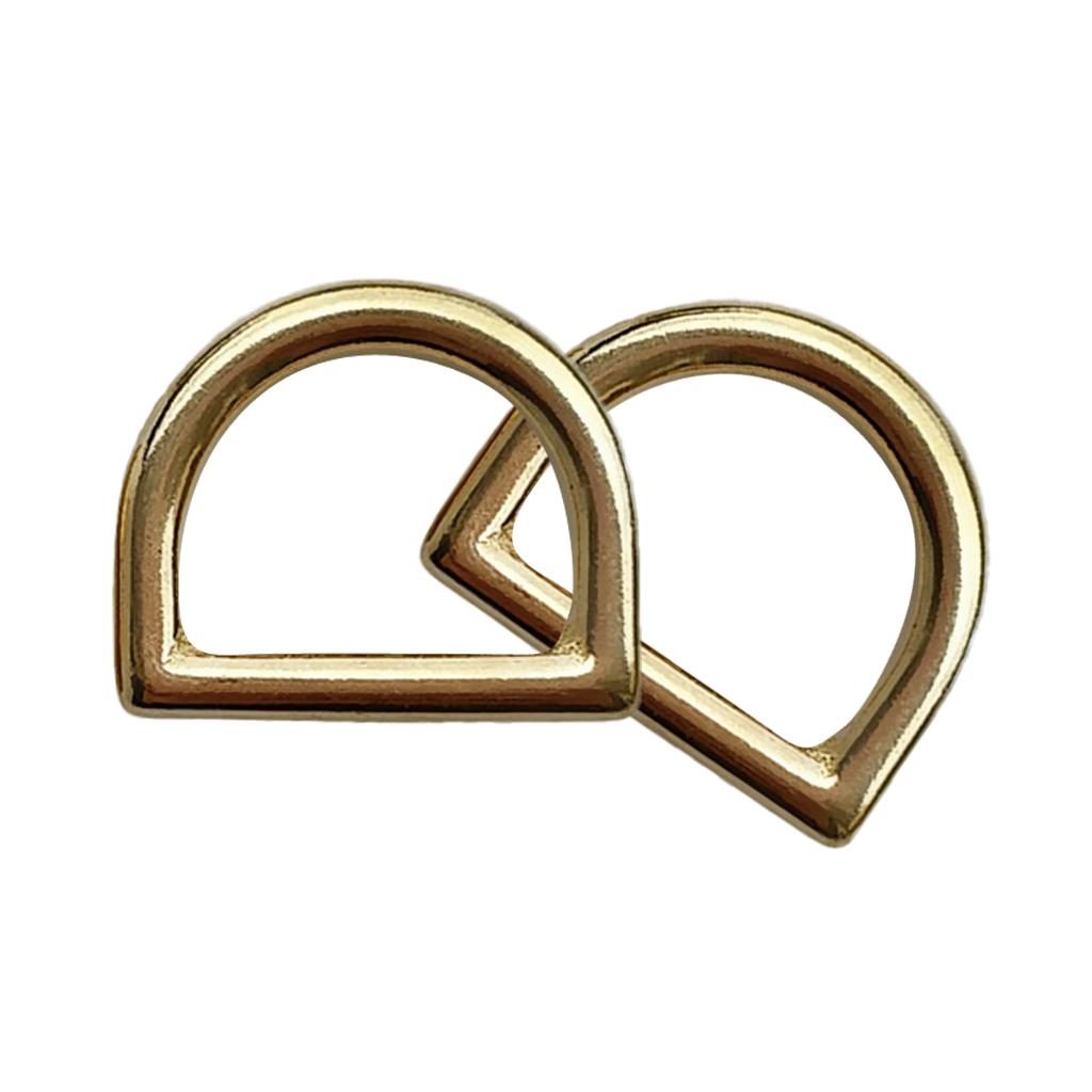 Maxbell Maxbell 2x Heavy Duty Brass Scuba Diving D Ring for Weight Belt Webbing Harness 15mm