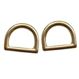 Maxbell 2 Sets Brass Lobster Clasp Hook Swivel Trigger Snap Hook & D Ring