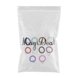 Maxbell Maxbell 10 Pieces Spiral Wrist Coil Keychains Key Ring Wrist Band Ken Chain Colorful