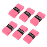 Maxbell Maxbell 6 Pieces Tennis Badminton Squash Racket Grip Overgrip Tape Pink