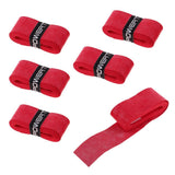 Maxbell Maxbell 6 Pieces Tennis Badminton Squash Racket Grip Overgrip Tape Red