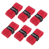 Maxbell Maxbell 6 Pieces Tennis Badminton Squash Racket Grip Overgrip Tape Red