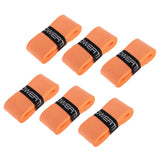 Maxbell Maxbell 6 Pieces Tennis Badminton Squash Racket Grip Overgrip Tape Orange