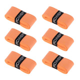 Maxbell Maxbell 6 Pieces Tennis Badminton Squash Racket Grip Overgrip Tape Orange