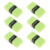 Maxbell Maxbell 6 Pieces Tennis Badminton Squash Racket Grip Overgrip Tape Fluo Yellow