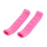 Maxbell Maxbell 1 Pair Soft Bike Brake Lever Cover Grip Guard Protector Handle Sleeve Pink