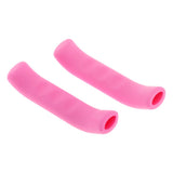 Maxbell Maxbell 1 Pair Soft Bike Brake Lever Cover Grip Guard Protector Handle Sleeve Pink