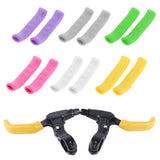 Maxbell Maxbell 1 Pair Soft Bike Brake Lever Cover Grip Guard Protector Handle Sleeve Yellow