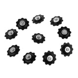 Maxbell 10Pcs Mountain Bike Cycling Rear Derailleur Guide Roller Jockey Wheel Black - Aladdin Shoppers