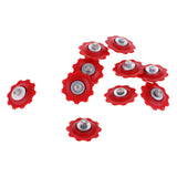 Maxbell 10Pcs Mountain Bike Cycling Rear Derailleur Guide Roller Jockey Wheel Red - Aladdin Shoppers