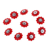 Maxbell 10Pcs Mountain Bike Cycling Rear Derailleur Guide Roller Jockey Wheel Red - Aladdin Shoppers